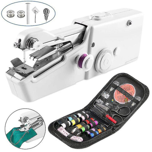 Mini machine à coudre portable avec chargement USB et points rapides