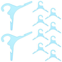 20 Pack Plastic Pet Clothes Hangers for Drying Dog Apparel