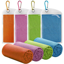 Prosop răcoritor, pachet de 4 (40"x12"), prosoape răcoritoare pentru gât, prosop răcoritor, moale și respirabil pentru yoga, sp