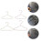 4 Pack Pet Clothes Drying Hangers Storage Set for Iron Hooks 3
