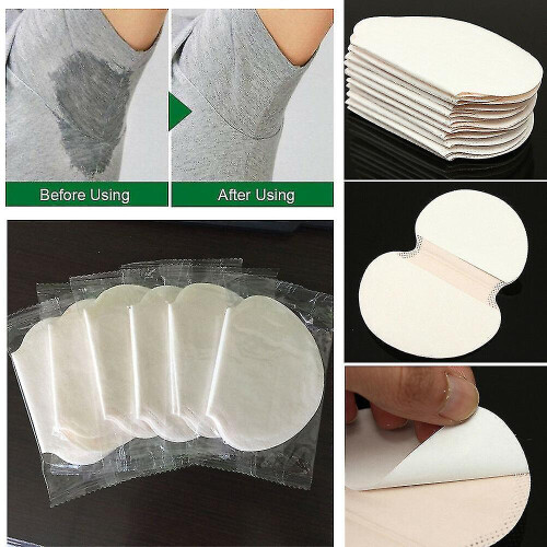 Lot de 100 coussinets anti-transpiration jetables pour aisselles 1