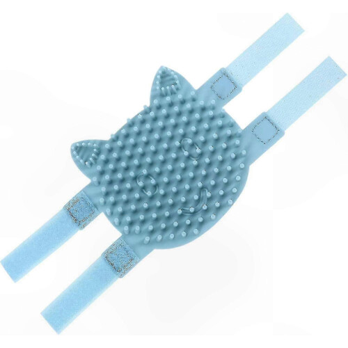 Brosse d'auto-toilettage bleue pour petits chiens et chats (1 pièce)