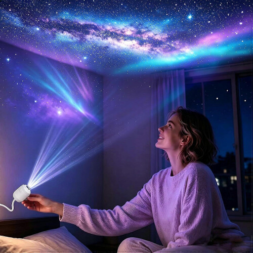 Proiector holografic de noapte 5D dinamic inteligent HD nou 2026, plug and play 2