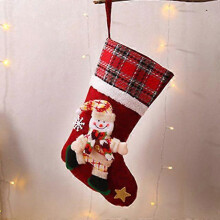 Julstrumpa jultomtensäck present godispåse julstrumpor juldekorationer julgransdekorationer jul nyår