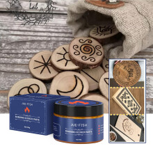 Jue-Fish Wood Burning Paste Outdoor DIY Branded Wood Paste Leather Canvas Paper Combustion Paste