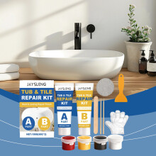 JAYSUING Ceramic Tile Repair Set Home Stitching Ceramic Marble Stitching AB Sealant Repair Set