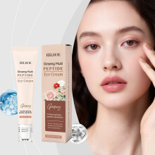 EELHOE Ginseng Peptide Roller Eye Cream Moisturizes Face Dry Patches Around Eyes Dull Moisturizing Hydrating Soft Skin