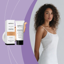 zephoco toning foundation cream (dark skin tone) delicate paste skin texture daily convenient natural makeup effect