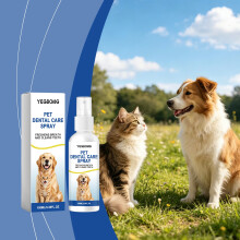 YEGBONG Pet Mouth Spray Gentle Care Cleaning Pet Teeth Odor Daily Cleaning Dogs & Cats