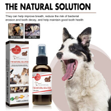 Yegbong Pet Tooth Cleaning Spray Dogs Cats Bad Breath Removing Tooth Plaque Oral Cleaning