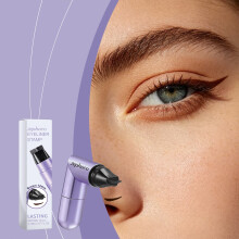zephoco waterproof eyeliner stamp (brown) double-ended design one stroke shaping smoothly delineates the natural eye tail