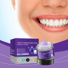 Purple Toothpowder Gentle Cleaning Yellow Tartar Odor Fresh Breath Clean Fresh Daily Care Toothpowder