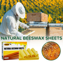 Yegbong Natural Bee Wax Tablets Beekeeping Beehives Excellent Deep Room Nest Foundation Tablets Bee Wax Tablets Nest-Based Hives