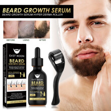 East Moon Beard Treatment Essence Set Men Facial Hair Nutrition Beard