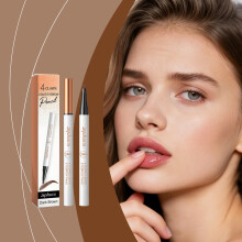 zephoco Dark Brown Waterproof Liquid Eyebrow Pencil Stereo Color Development Smooth Natural Outline Native Eyebrow Shape Easy to Color
