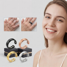 Magnetic Ring, Matte Finish, Simple & Versatile, Open Design for Daily Wear, Multiple Colors