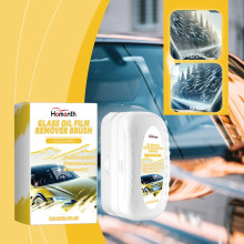 Homonth Car Glass Degreaser Car Glass Degreaser Decontamination Waterproof Window Rainproof Cleaning Brush