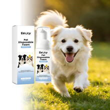 EELJOY Pet No-Rinse Foam Shampoo, Daily for Cats & Dogs, Gentle Formula, Foam Cleansing & Deodorizing