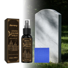 Jarrary Headstone Polish Spray, Gentle Formula, Cleans Surface Stains & Moss from Stone