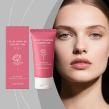 Natural Tone Color-Changing Foundation, Hydrating & Skin-Matching Natural Soft Makeup, Delicate Moisturizing Base