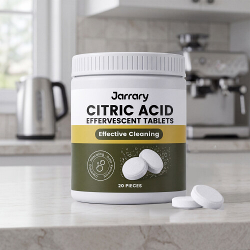 Jarrary Limescale Cleaning Effervescent Tablets, Removes Grease, Scale & Odor, Multi-Purpose Clean