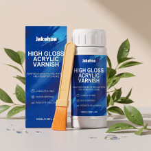 JAKEHOE Gloss Acrylic Varnish, Maintains Luster of Art & Collectibles, Easy-Apply Film-Forming Finish