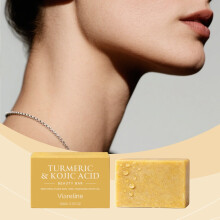VIARELINE Turmeric Skincare Bar Soap, Daily Body Cleansing, Fresh Non-Greasy Feel, Long-Lasting Fragrance