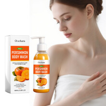 OCEAURA Persimmon Body Wash, Daily Cleansing & Moisturizing, Rich Lather with Fresh Long-Lasting Fragrance