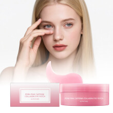 Pink Collagen Eye Mask, Gentle Hydration & Moisture-Lock, Plumps & Firms Delicate Eye Area, Non-Sticky