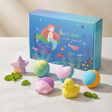 Mixed Shape Bath Salt Ball Set, Fine Foam, Gentle Body Skin Cleansing, Fun Fragrant Bath Bombs