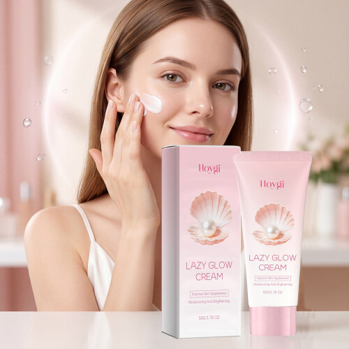 HOYGI Moisturizing Tone-Up Cream, Smooth Texture, Natural Glow with Light Coverage