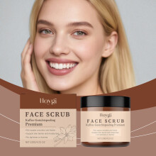HOYGI Vanilla Coffee Facial Scrub, Clarifies Oil, Softens Skin Texture, Skin-Friendly Gentle Exfoliator