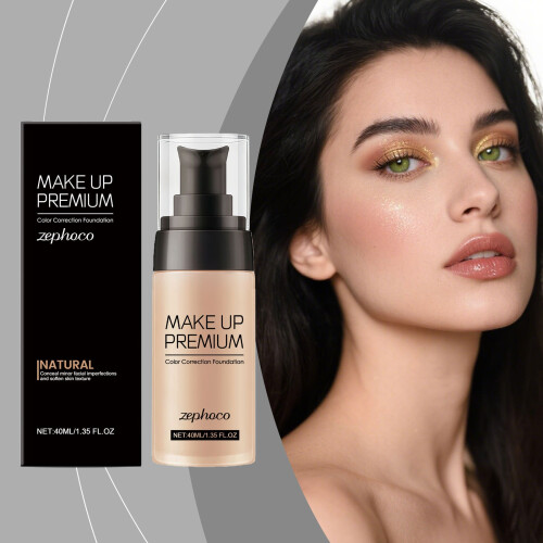 zephoco Clear Concealer Brightening Primer, Hydrating Smooth Flawless Lightweight Matte Foundation