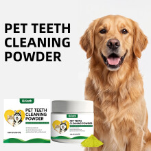 Kriath Pet Tooth Cleaning Powder, Gentle Pet Teeth Surface Care, Daily Fresh Breath Care