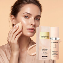 Smart Skin Tone Matching Foundation (Natural), Daily Natural Base Makeup, Sheer Fitting Foundation