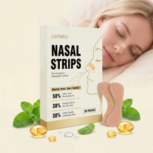 LANISKA Sleep Care Nose Strips, Skin-Friendly Material, Thin Natural Fit, Peaceful Night Care Strips