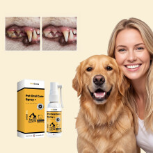 YEGBONG Pet Oral Care Spray, Freshens Pet Breath, Daily Oral Cleaning for Cats & Dogs Spray