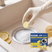 Jarrary Garbage Disposal Cleaning Tablets, Kitchen Sink Drain Grease Removal & Deodorizing Tablets