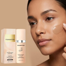 Tone-Adapting Foundation (Deep Skin), Lightweight Delicate Texture, Natural Smooth Foundation
