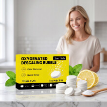 JUE FISH Descaling Effervescent Tablets, Rich Foam, Easy Operation, Fits Multiple Home Appliances, Clean & Fresh