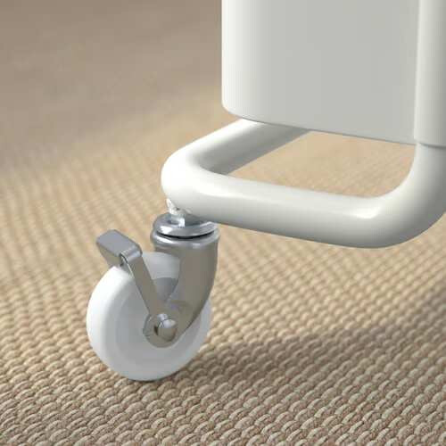 RÅSKOG/NORRÅVA White Trolley Lid 28x38x61cm 2