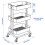 RÅSKOG/NORRÅVA White Trolley Lid 28x38x61cm 4