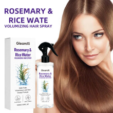 GleamXi Rosemary Rice Water Hair Spray, Nourishes Roots & Ends for Smooth Fresh Long-Lasting Hair