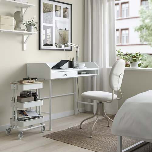 RÅSKOG/NORRÅVA White Trolley Lid 28x38x61cm 1