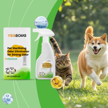 Yegbong Pet Spray, Indoor Odor Eliminator for Cats & Dogs, Swivel Nozzle, Home Use