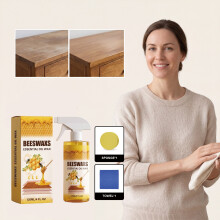 Wood Polishing Beeswax Spray, Beeswax for Wood Furniture & Floor Stain Removal, Polishing & Brightening Spray