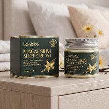 LANISKA Butter Magnesium Cream, Gentle Nightly Moisture, Light Massage Texture, Fast Absorb