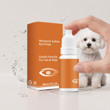 Pet Neomycin Sulfate Eye Drops, Gentle Moisturizing Comfort for Cat & Dog Eyes