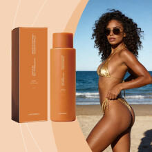 Light Brown Natural Glow Tanning Lotion, Sun-Free Outdoor Tanning, Moisturizing Natural Skin Tone