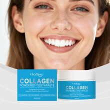 ORALHOE Collagen Tooth Powder, Gentle Formula for Daily Tooth Stain Removal & Fresh Breath Care